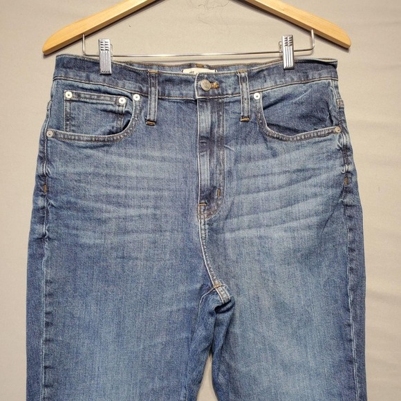 Madewell Jeans Womens 31 Blue High Rise Slim Boyjean Stretch Denim Pants Casual - Picture 3 of 16
